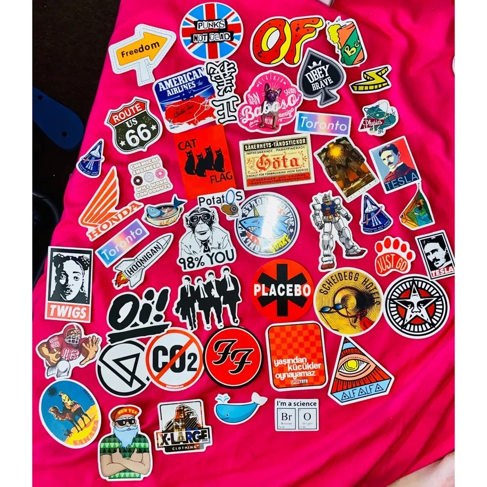 Lot of Mixed Random Water Bottle Laptop Fun & Cool Stickers